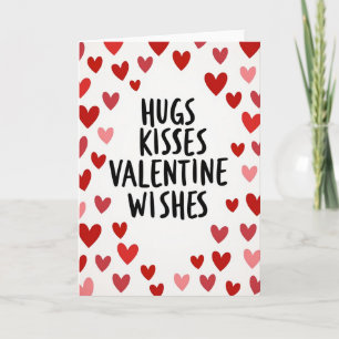 Herzliche Valentinsküsse Karte