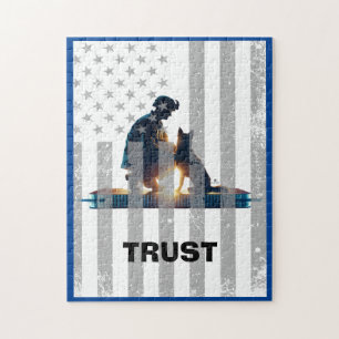 Herzliche Verbindung: Helden & Hunde Puzzle