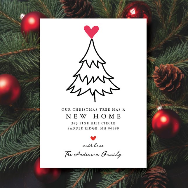 Herzliche Weihnachtsbaum Neue Zuhause Moving Ankündigung (Von Creator hochgeladen)