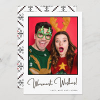 Herzliche Wünsche Spaß Paar Foto Weihnachten