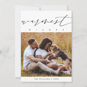 Herzliche Wünsche, Weihnachts-Foto-Layover Feiertagskarte