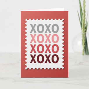 Herzliche Xoxo-Postkarte Karte
