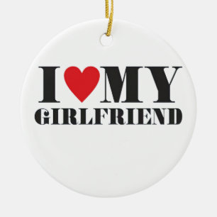 Herzliche Zitate, die sagen, ich liebe meine Freun Keramik Ornament