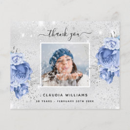 Herzlichen Dank an das Silberblaue Foto zum Geburt