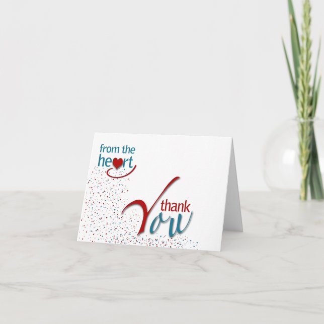 Herzlichen Dank! Dankeskarte (Vorderseite)