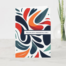 Herzlichen Dank für das Sein als Sie" Card Option  Dankeskarte