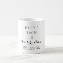 Herzlichen Dank für die beste Lehrerin je Typograf