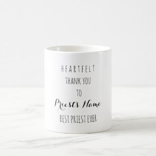 Herzlichen Dank für die beste Priesterin je Typog Tasse