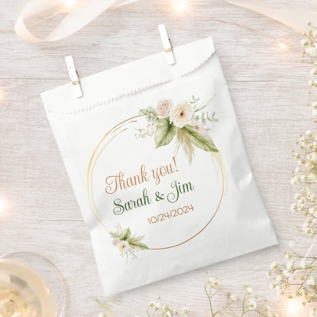 Herzlichen Dank für die Gastgeschenk Hochzeiten Geschenktütchen (Ausgeschnitten)