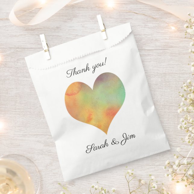 Herzlichen Dank für die Gastgeschenk Hochzeiten Geschenktütchen (Ausgeschnitten)