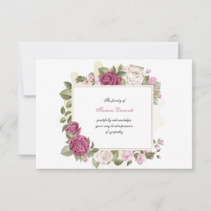 Herzlichen Dank für Ihre Sympathiekarte Dankeskarte