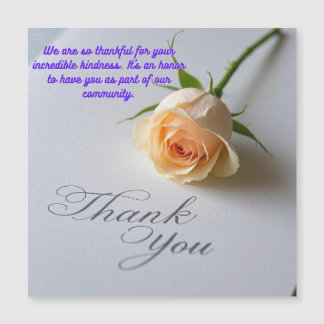 Herzlichen Dank Magnetkarte