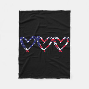 Herzlichen Dank USA-Flagge Lustig 4. Juli Unabhäng Fleecedecke