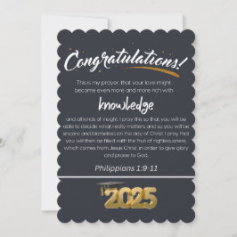 Herzlichen Glückwunsch 2025 Philippinen 1:9-11 Chr Feiertagskarte