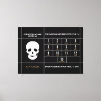 Herzlichen Glückwunsch 65 Stretched Canvas Print