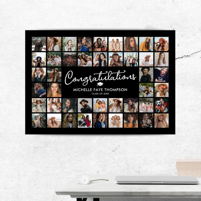 Herzlichen Glückwunsch Abschluss 44 FotoCollage Poster (Von Creator hochgeladen)