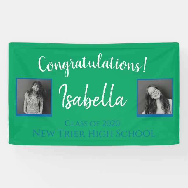 Herzlichen Glückwunsch Abschluss Banner (Horizontal)