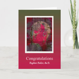 Herzlichen Glückwunsch Abschluss Doktor der Audiol Karte