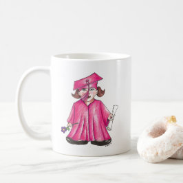 Herzlichen Glückwunsch Abschluss Grad Cap Gown Dip Kaffeetasse