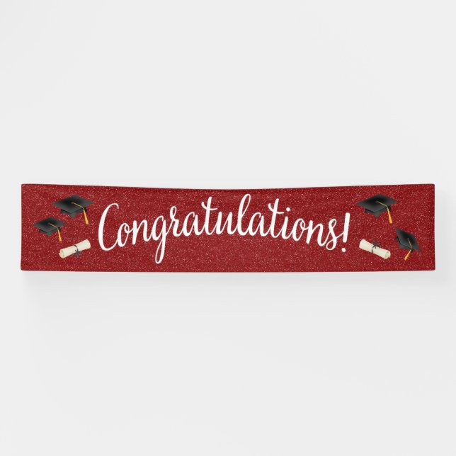 Herzlichen Glückwunsch Abschluss / Jeder Anlass Ba Banner (Horizontal)