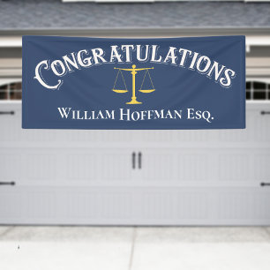 Herzlichen Glückwunsch Abschluss Lawyer Banner