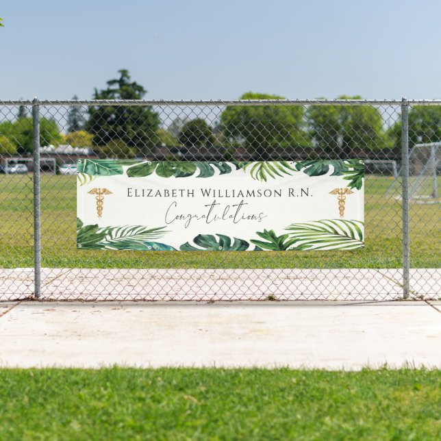 Herzlichen Glückwunsch Abschluss Medical Nurse Banner (Insitu)