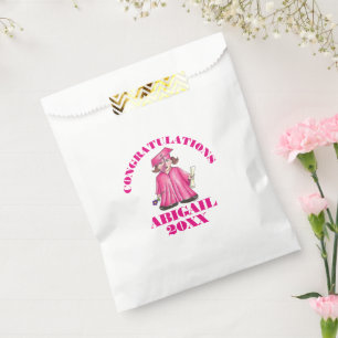 Herzlichen Glückwunsch Abschluss Pink Graduate Cap Geschenktütchen