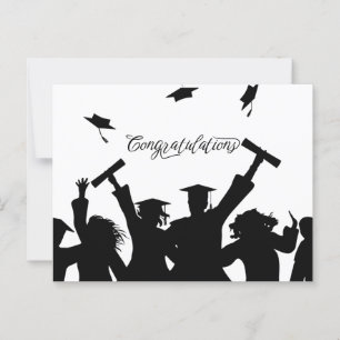 Herzlichen Glückwunsch Abschlusskarte Postkarte