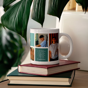 Herzlichen Glückwunsch Absolvent   6-Foto-Raster-C Kaffeetasse