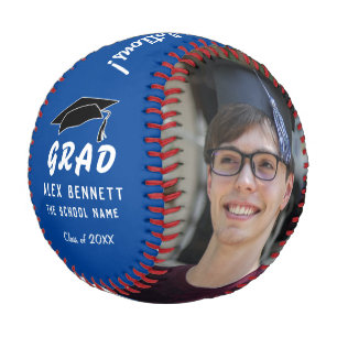 Herzlichen Glückwunsch Absolvent Blaue Abschlussmü Baseball