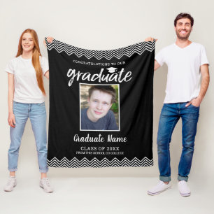 Herzlichen Glückwunsch Absolvent Foto Klasse 2020  Fleecedecke
