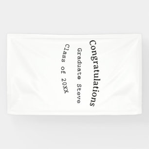 Herzlichen Glückwunsch Absolvent name Abschlussjah Banner