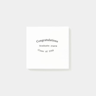 Herzlichen Glückwunsch Absolvent name Abschlussjah Post-it Klebezettel