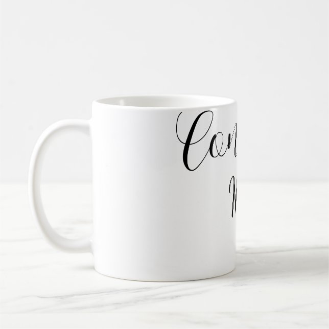 Herzlichen Glückwunsch Absolvent Name einfache min Kaffeetasse (Links)
