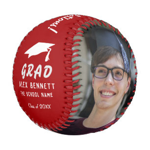 Herzlichen Glückwunsch Absolvent Rote Abschlussmüt Baseball
