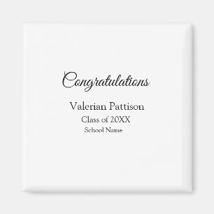 Herzlichen Glückwunsch Absolventen fügen den Namen Magnet