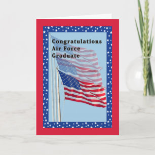 Herzlichen Glückwunsch Air Force Card mit Flags Karte