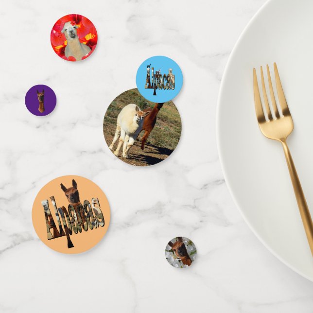 Herzlichen Glückwunsch Alpacas, Konfetti (Gruppe)