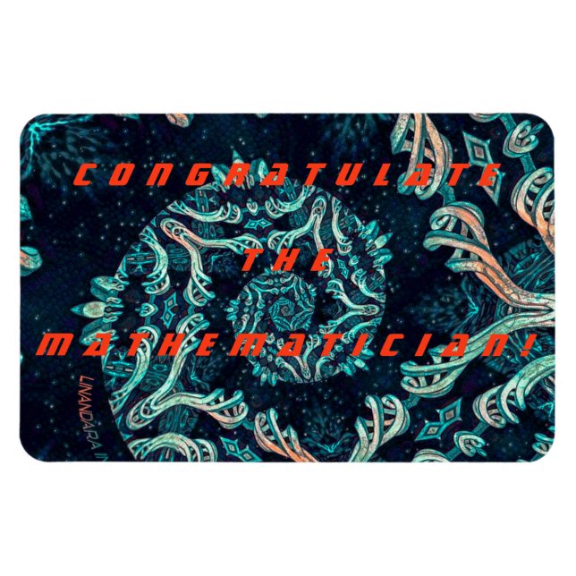 Herzlichen Glückwunsch an den Mathematiker! Magnet (Horizontal)