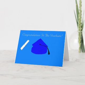 Herzlichen Glückwunsch an die Graduate Card Karte