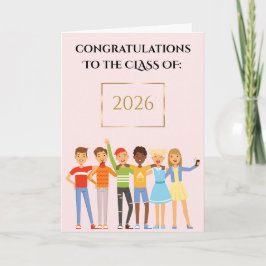 Herzlichen Glückwunsch an die Klasse Karte