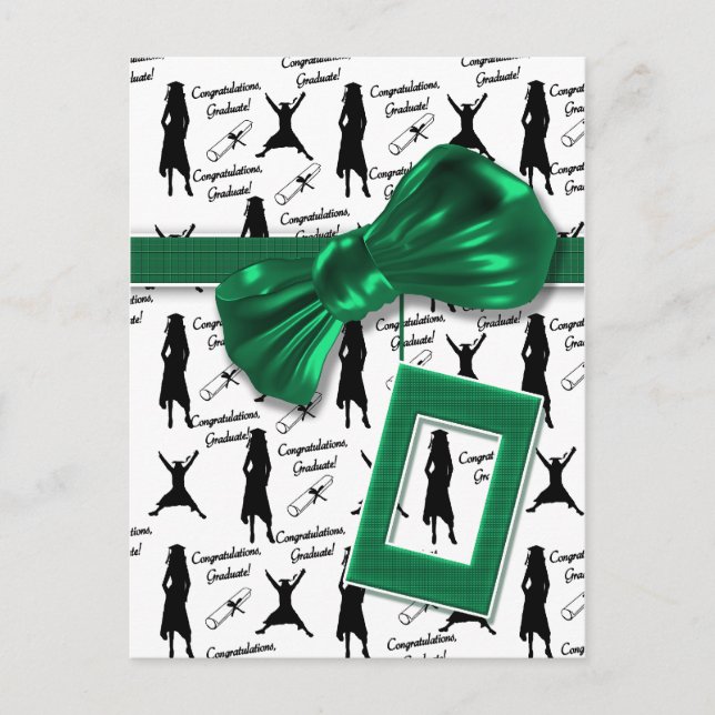 Herzlichen Glückwunsch an die Studentenkarten für  Ankündigungspostkarte (Vorderseite)