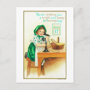 Herzlichen Glückwunsch an St. Patrick's Postkarte