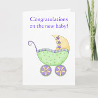 Herzlichen Glückwunsch Baby Buggy Carriage Green Y