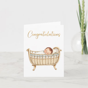 Herzlichen Glückwunsch Baby Card Karte