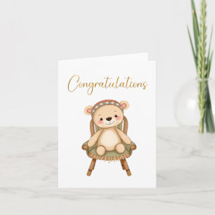Herzlichen Glückwunsch Baby Card Karte