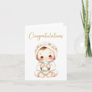 Herzlichen Glückwunsch Baby Card Karte