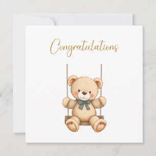 Herzlichen Glückwunsch Baby Card Karte