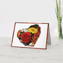 Herzlichen Glückwunsch Bouquet Grunge Blume Herz Karte