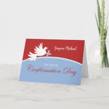 Herzlichen Glückwunsch Boy Dove auf Red